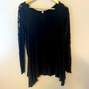 S-twelve Long Sleeve Black Shirt